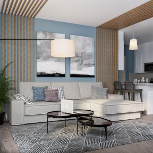 Диван угловой правый Бергамо Allure 09