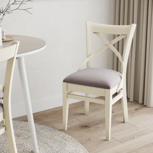 Стул Алиготе Эмаль слоновая кость / Velutto 08