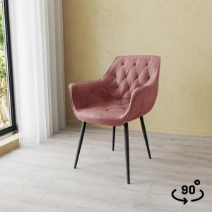 Стул поворотный Алан 90° Чёрный / Barkhat-M 15 Стул поворотный Алан 90° Чёрный / Barkhat-M 15