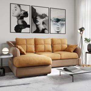 Диван угловой левый Неаполь Tesoro латте (эз) / Feleсita Camel 5 Диван угловой левый Неаполь Tesoro латте (эз) / Feleсita Camel 5