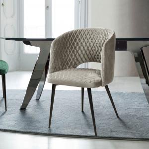 Стул с полукруглой спинкой Вильям Ромб Barkhat-М 25