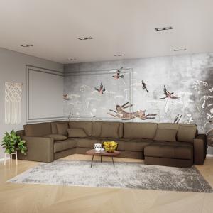 Диван угловой П-образный Дензел Velutto 23 Диван угловой П-образный Дензел Velutto 23