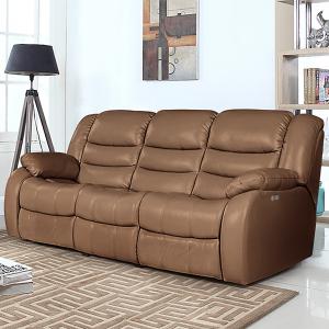 Диван 3-местный электрореклайнер Ридберг Ла скала карамельный