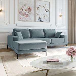 Диван угловой левый Мемфис Velutto 53