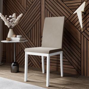 Стул Сканди Эмаль белая / Velutto 08