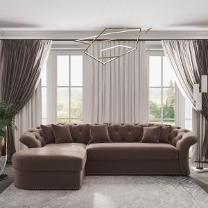 Диван угловой левый Гермес Velutto 22 Диван угловой левый Гермес Velutto 22