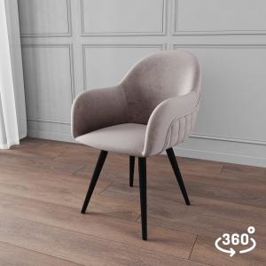 Стул поворотный Майкл 360° Чёрный / Velutto 08