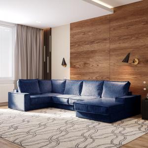 Диван угловой П-образный левый Бергамо Allure 08