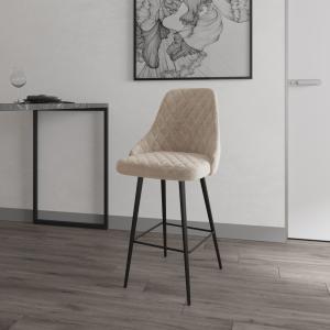 Стул полубарный Вильям Чёрный / Barkhat-M 5