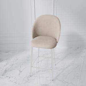 Стул полубарный Дэни Белый / Velutto 04