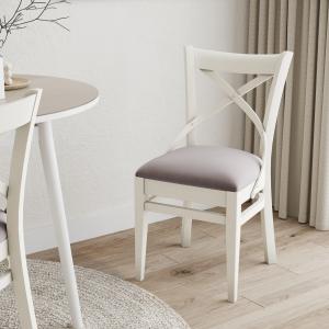 Стул Алиготе Эмаль белая / Velutto 08 Стул Алиготе Эмаль белая / Velutto 08