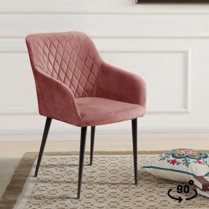 Стул поворотный Роберт 90° Чёрный / Barkhat-M 15 Стул поворотный Роберт 90° Чёрный / Barkhat-M 15