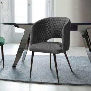 Стул с полукруглой спинкой Вильям Ромб Barkhat-М 27