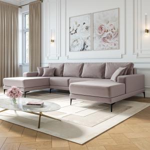 Диван угловой П-образный Мемфис Velutto 08