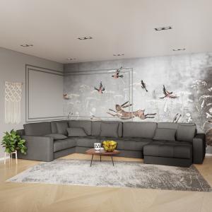 Диван угловой П-образный Дензел Velutto 32