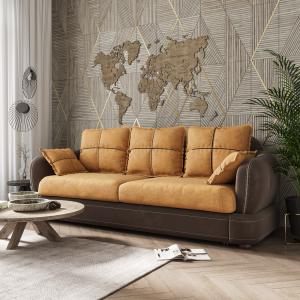 Диван 3-х местный Неаполь Tesoro темно-коричневый (эз) / Feleсita Camel 5 Диван 3-х местный Неаполь Tesoro темно-коричневый (эз) / Feleсita Camel 5