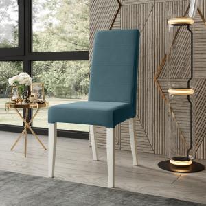 Стул Вера 03 Эмаль белая / Velutto 53 Стул Вера 03 Эмаль белая / Velutto 53