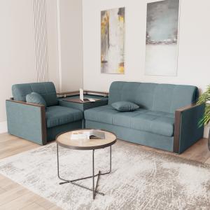 Диван угловой с баром Бристоль 1,6 Velutto 53