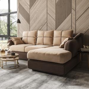 Диван угловой правый Неаполь Tesoro темно-коричневый (эз) / Chiaro 2 Диван угловой правый Неаполь Tesoro темно-коричневый (эз) / Chiaro 2