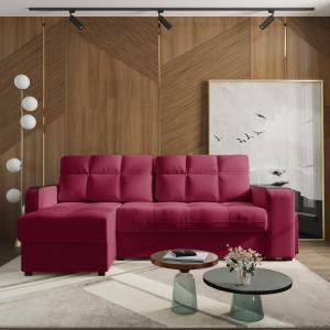 Диван угловой левый Киль-4 с пуфом Velutto 29