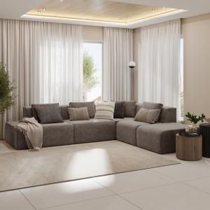 Диван угловой правый Сольер Lambre 04 Вариант 4