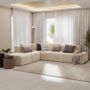 Диван угловой левый Сольер Lambre 01 Вариант 4