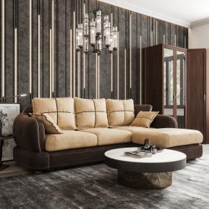 Диван угловой правый Неаполь Tesoro темно-коричневый (эз) / Feleсita Latte 03 Диван угловой правый Неаполь Tesoro темно-коричневый (эз) / Feleсita Latte 03