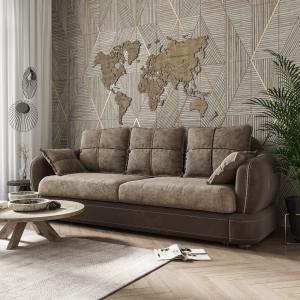 Диван 3-х местный Неаполь Tesoro темно-коричневый (эз) / Feleсita Taupe 13 Диван 3-х местный Неаполь Tesoro темно-коричневый (эз) / Feleсita Taupe 13