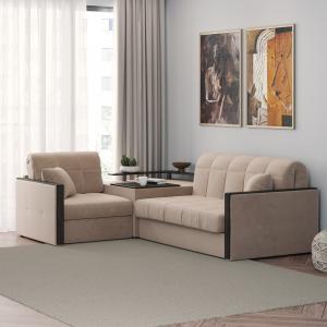 Диван угловой с баром Бристоль 1,4 Velutto 04 Диван угловой с баром Бристоль 1,4 Velutto 04