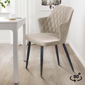 Стул поворотный Хант Ромб 90° Чёрный / Barkhat-M 25 Стул поворотный Хант Ромб 90° Чёрный / Barkhat-M 25