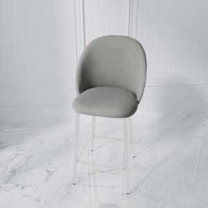 Стул полубарный Дэни Белый / Velutto 52 Стул полубарный Дэни Белый / Velutto 52