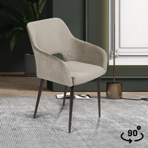 Стул поворотный Чарли 90° Чёрный / Barkhat-M 25 Стул поворотный Чарли 90° Чёрный / Barkhat-M 25