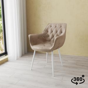 Стул поворотный Алан 360° Белый / Barkhat-M 5 Стул поворотный Алан 360° Белый / Barkhat-M 5