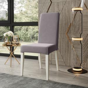 Стул Вера 03 Эмаль белая / Velutto 08