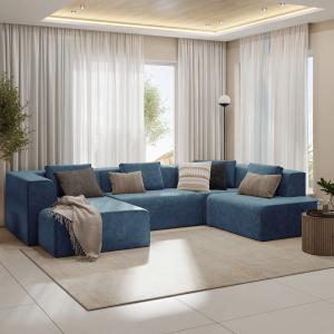 Диван угловой П-образный правый Сольер Lambre 13 Вариант 1