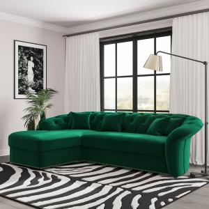 Диван угловой левый Гермес Velutto 33 Диван угловой левый Гермес Velutto 33