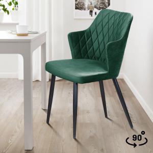 Стул поворотный Хант Ромб 90° Чёрный / Barkhat-M 19 Стул поворотный Хант Ромб 90° Чёрный / Barkhat-M 19