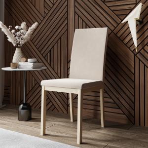 Стул Сканди Эмаль слоновая кость / Velutto 04 Стул Сканди Эмаль слоновая кость / Velutto 04