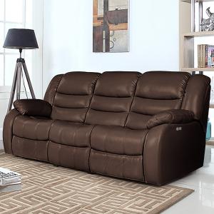 Диван 3-местный электрореклайнер Ридберг Ла скала шоколадный