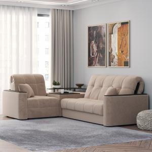 Диван угловой с баром Камелот 1,6 Velutto 04