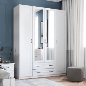 Белый шкаф (94 фото): узкий распашной вариант для одежды, классика и прованс, матовый и глянцевый, с полками и с зеркалом