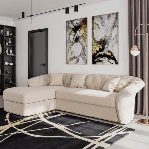 Диван угловой левый Гермес Velutto 04 Диван угловой левый Гермес Velutto 04