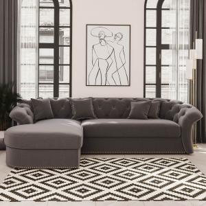 Диван угловой левый Гермес Velutto 32 Диван угловой левый Гермес Velutto 32