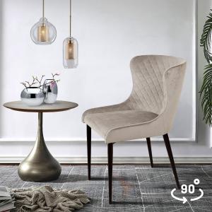 Стул поворотный Джаз Ромб 90° Чёрный / Barkhat-M 25