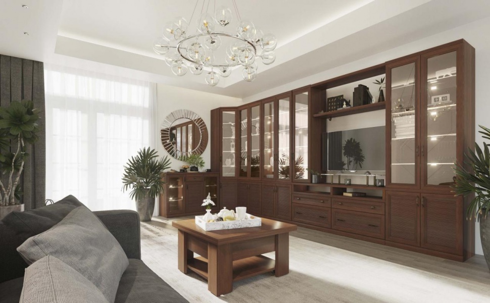 навесной шкаф в комнату