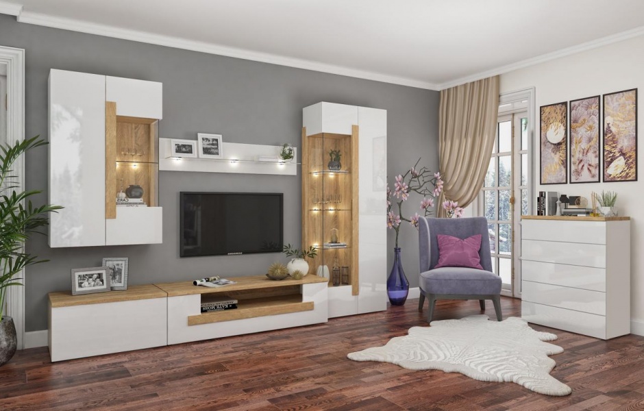 навесной шкаф в комнату