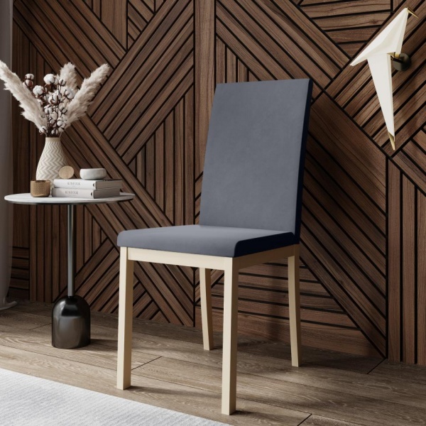 Стул Сканди Эмаль слоновая кость / Velutto 32