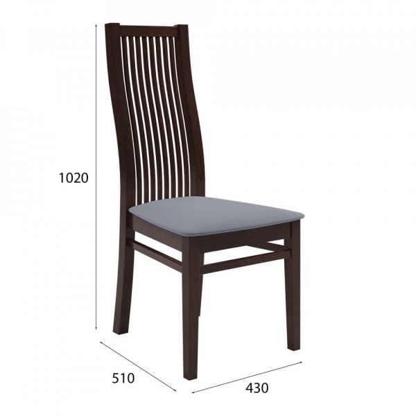 Стул Марио 044 Орех 2 / Velutto 32