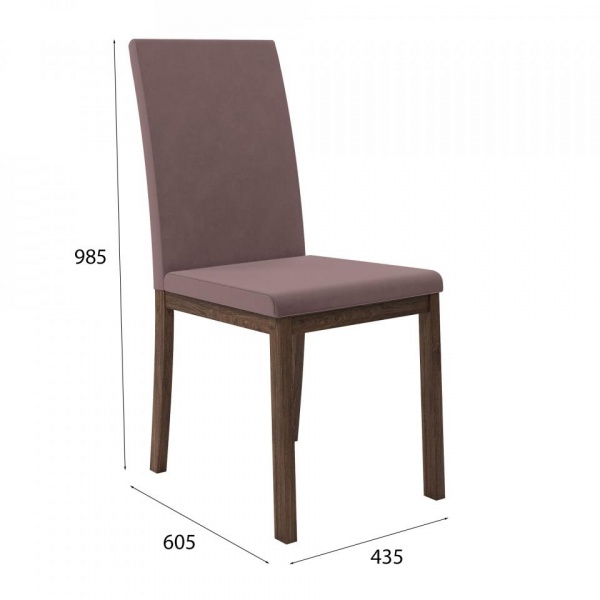 Стул Сканди Эбеновое дерево / Velutto 36