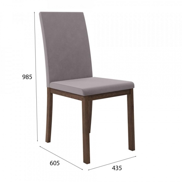 Стул Сканди Эбеновое дерево / Velutto 08